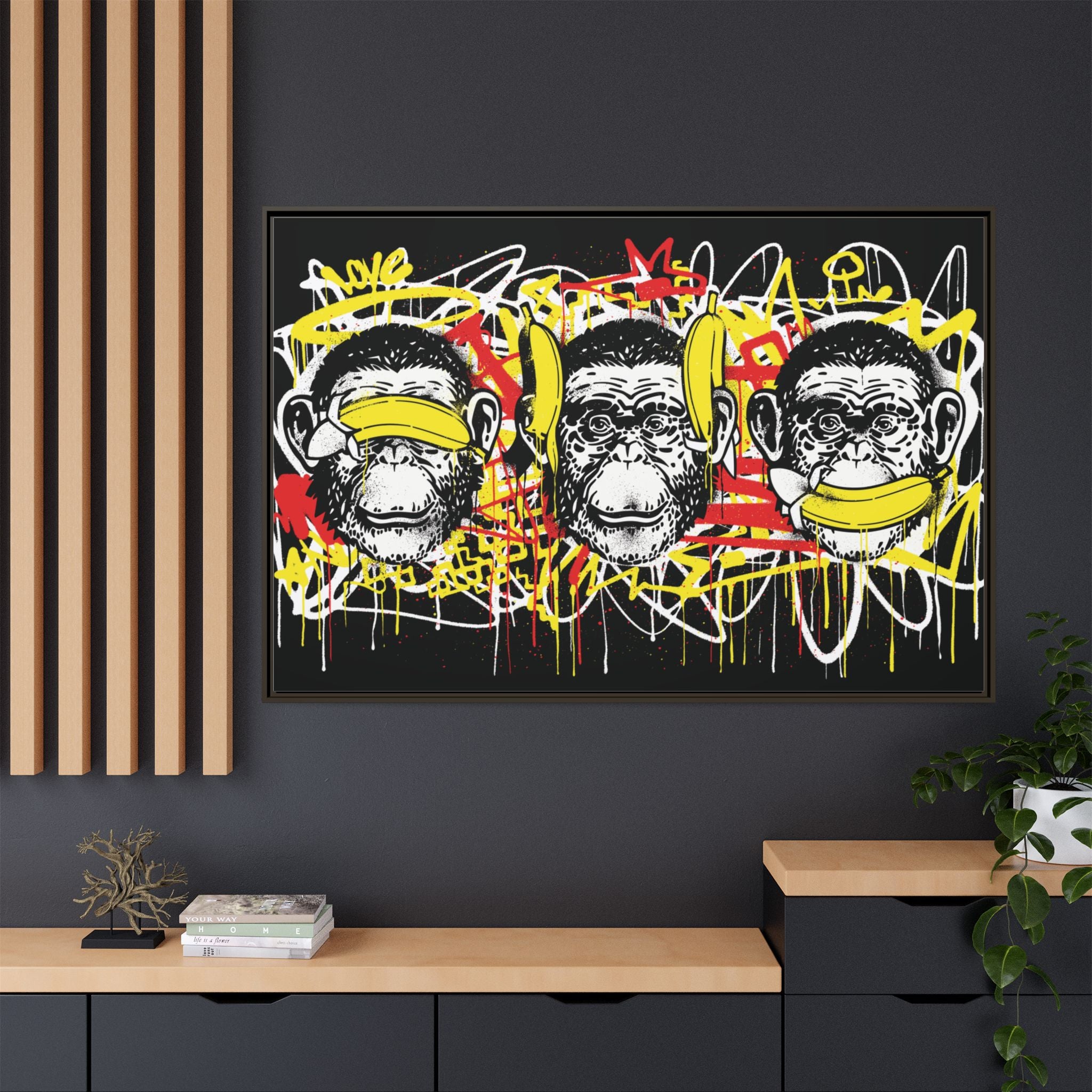 No Evil, Just Noise – Street Pop Art Wall Art | AbenKerryArts
