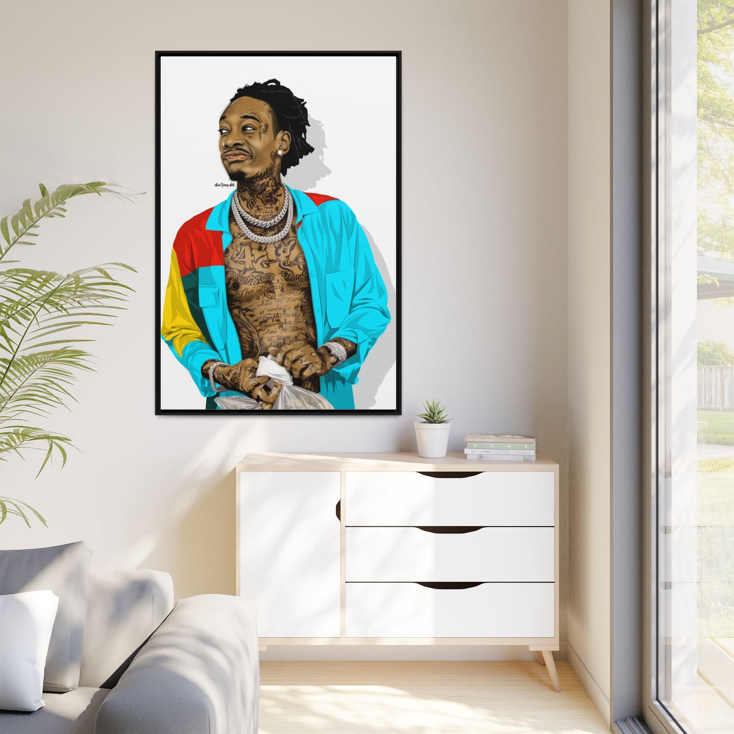Wiz Khalifa Portrait | Vibrant Icon Artwork