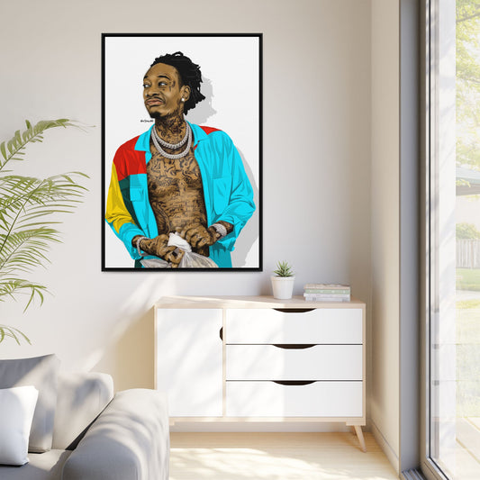 Wiz Khalifa Portrait | Vibrant Icon Artwork