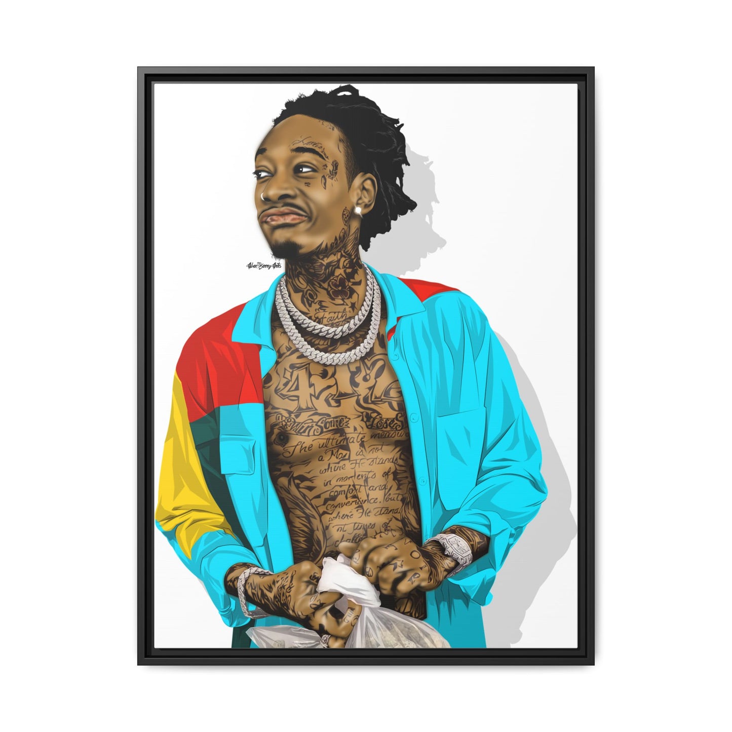 Wiz Khalifa Portrait | Vibrant Icon Artwork