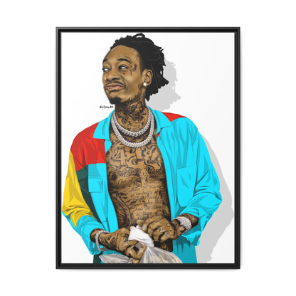 Wiz Khalifa Portrait | Vibrant Icon Artwork