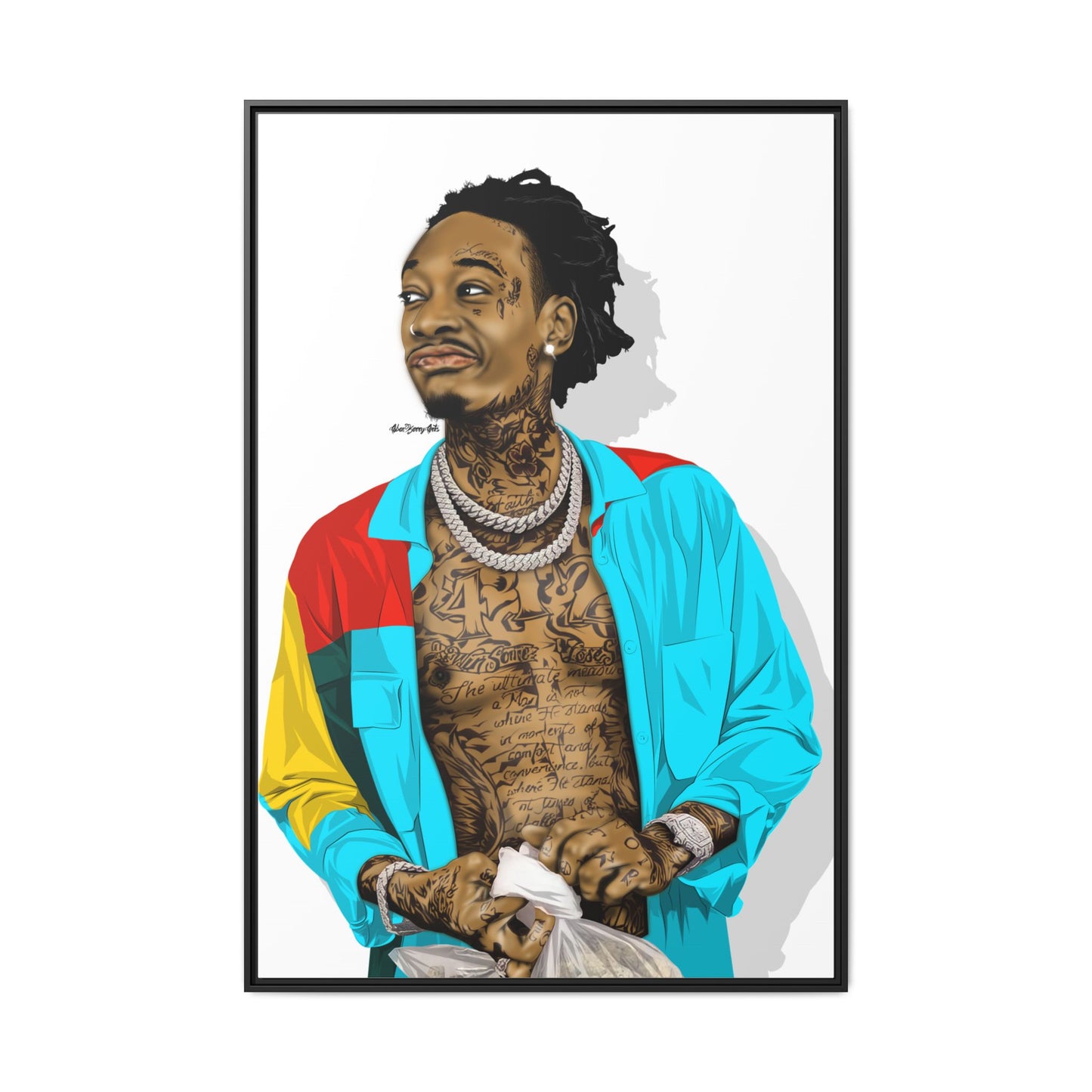 Wiz Khalifa Portrait | Vibrant Icon Artwork