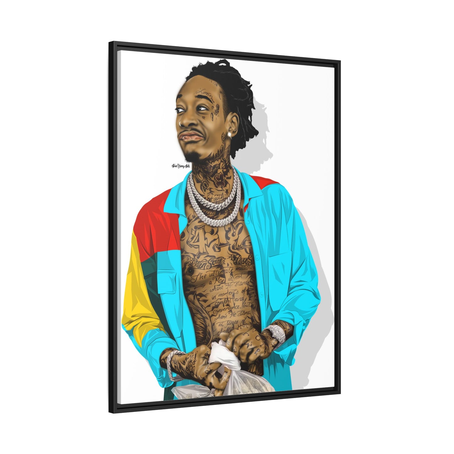 Wiz Khalifa Portrait | Vibrant Icon Artwork